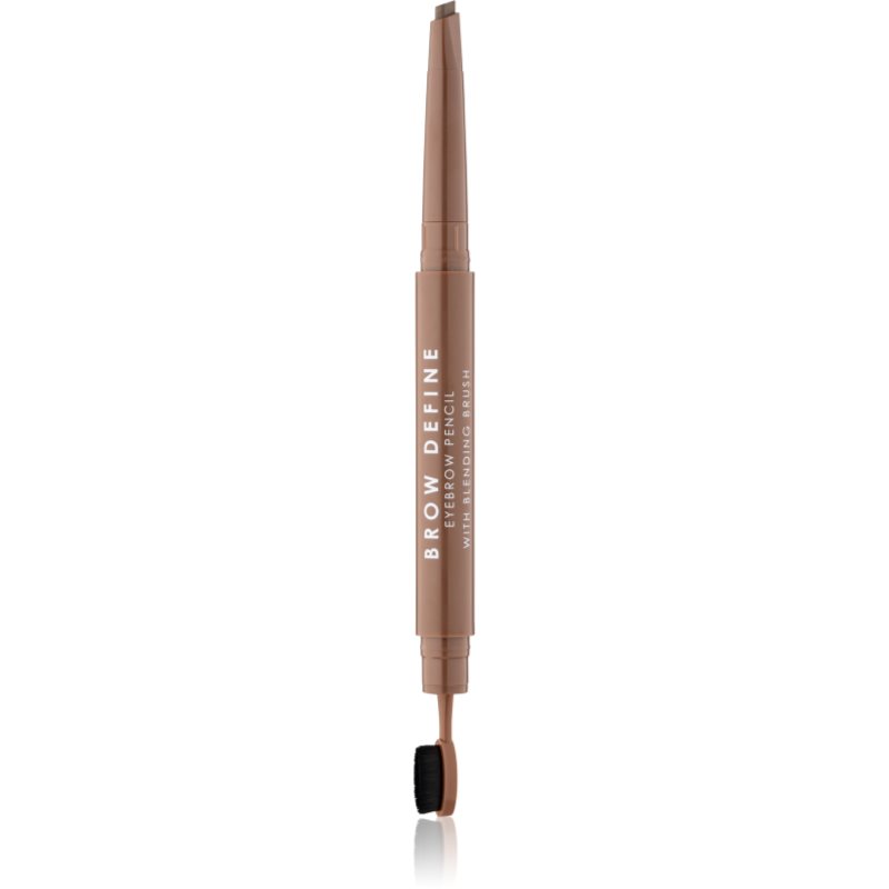 MUA Makeup Academy Brow Define creion pentru sprancene cu pensula culoare Mid Brown 0.25 g