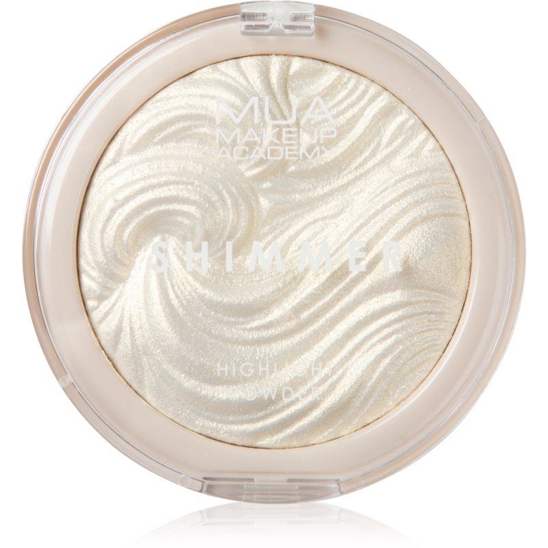 MUA Makeup Academy Shimmer Pudra compacta ce ofera luminozitate culoare Iridescent Gold 8 g