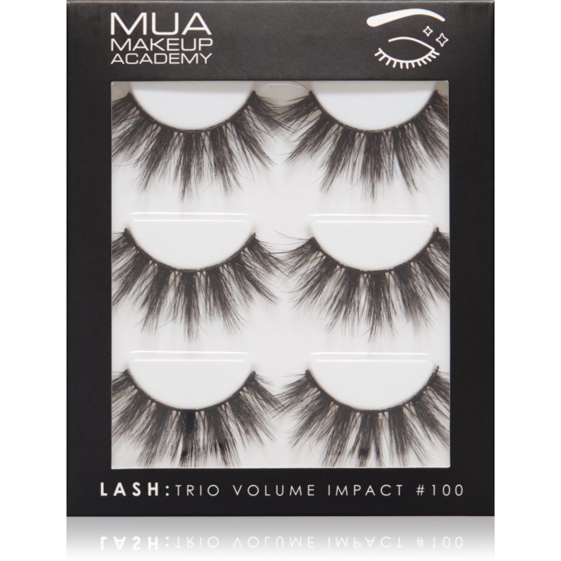MUA Makeup Academy Lashes Volume Impact gene false tip 3 pereche