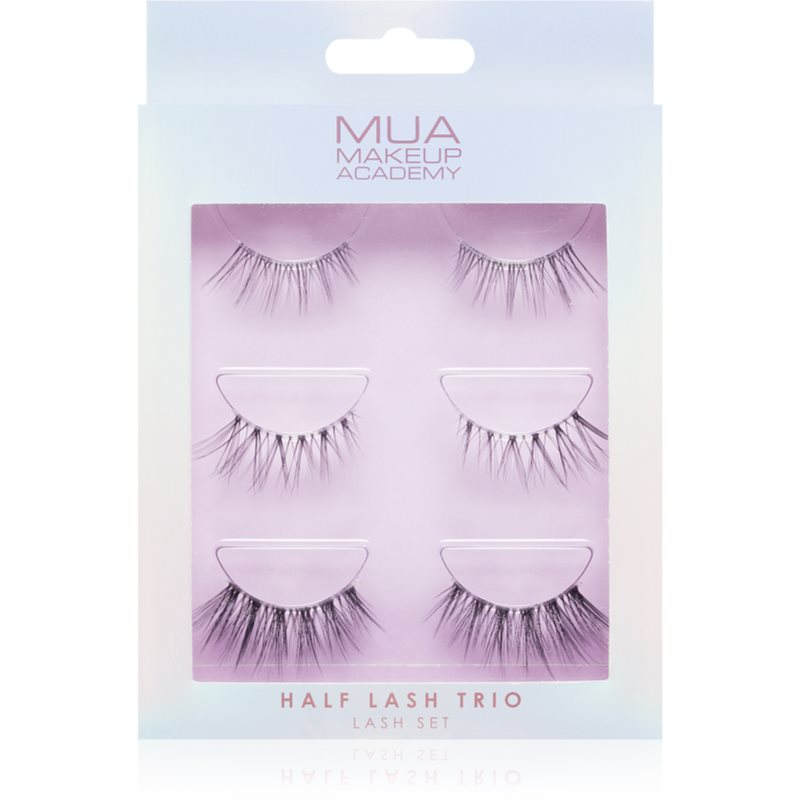 MUA Makeup Academy Half Lash Trio gene false 3x2 buc