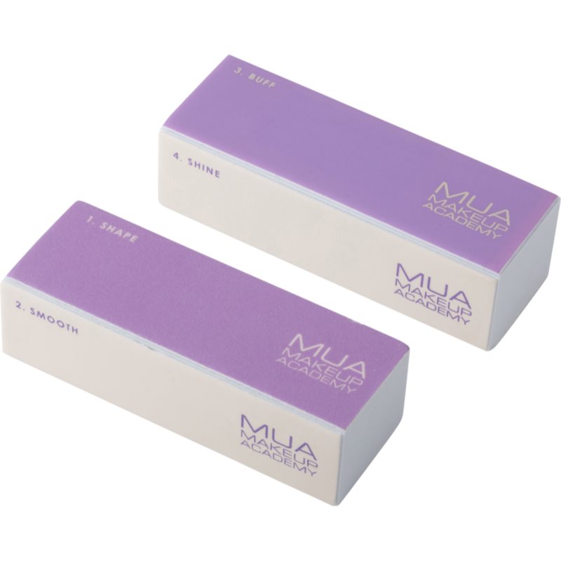 MUA Makeup Academy 4 Way Nail Block bloc de lustruire pentru unghii 2x1 buc