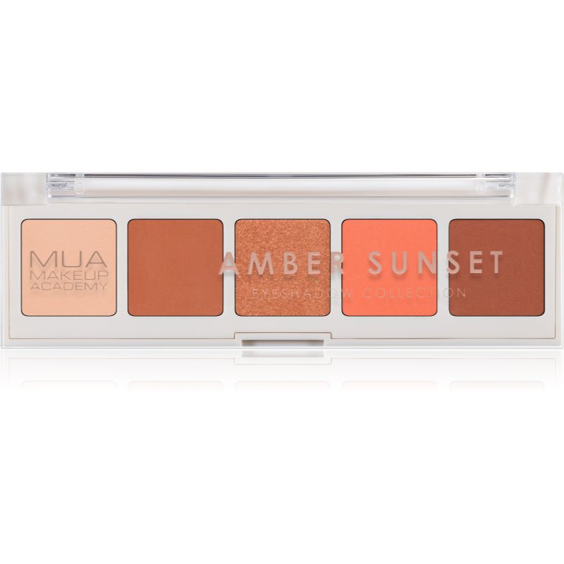 MUA Makeup Academy Professional 5 Shade Palette paletă cu farduri de ochi culoare Amber Sunset 3,8 g