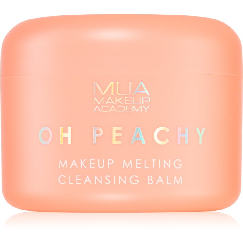 MUA Makeup Academy Oh Peachy balsam demachiant cu ulei cu arome de piersici 70 g