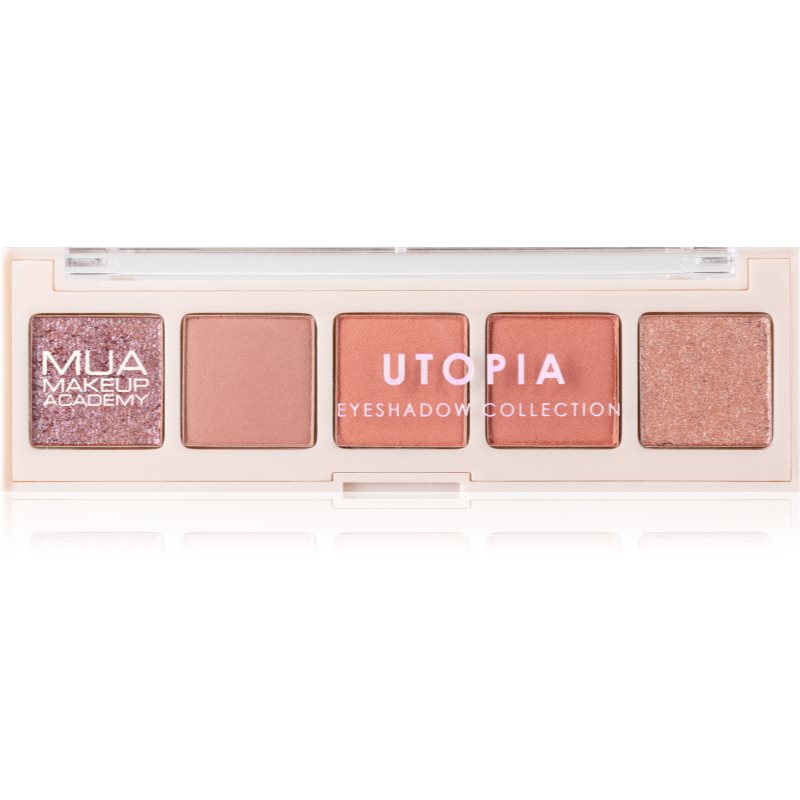 MUA Makeup Academy Professional 5 Shade Palette paletă cu farduri de ochi culoare Utopia 3,8 g