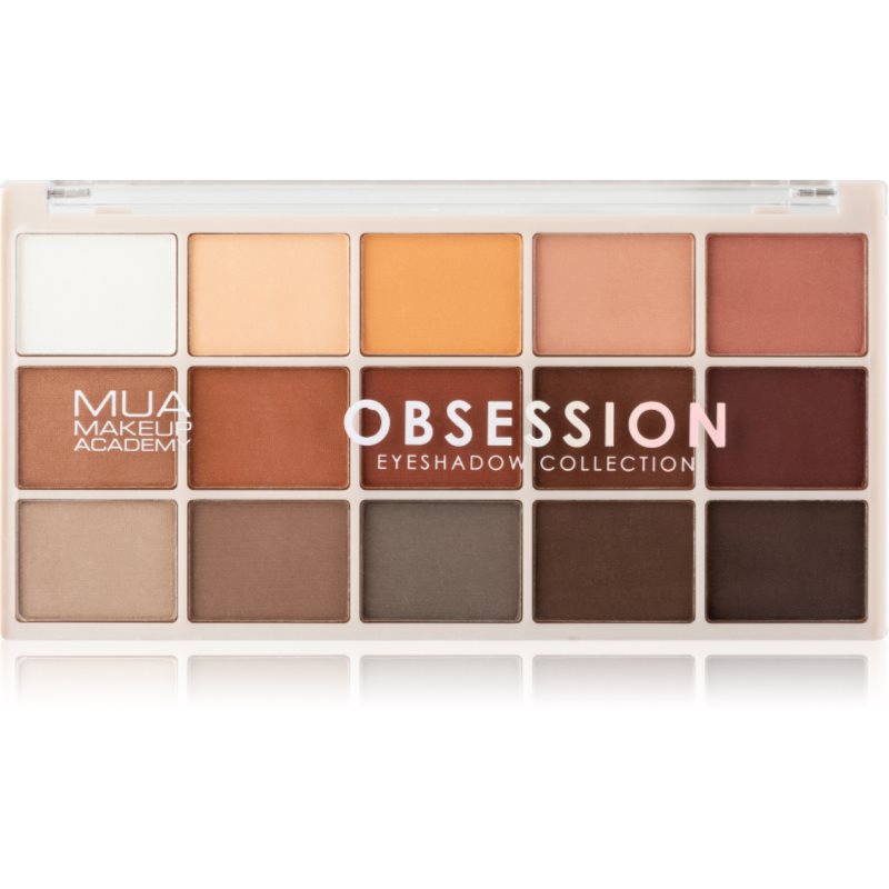 MUA Makeup Academy Professional 15 Shade Palette paletă cu farduri de ochi culoare Obsession 12 g