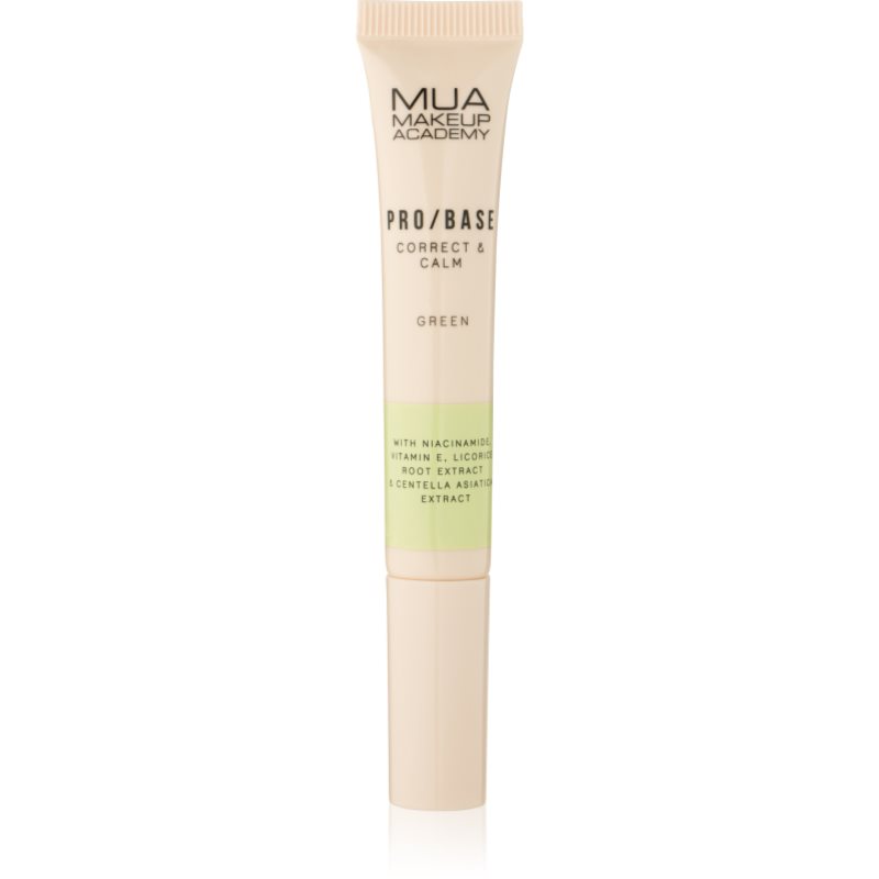 MUA Makeup Academy PRO/BASE Colour Corrector corector antiroșeață culoare Correct & Calm – Green 10 ml