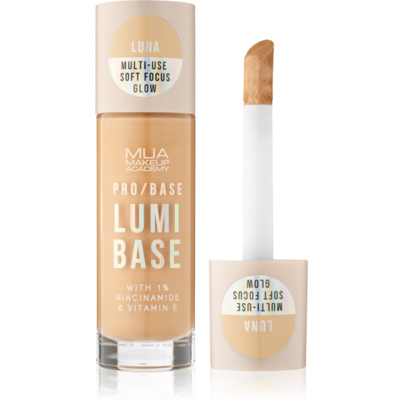 MUA Makeup Academy PRO/BASE Lumi Base baza de machiaj iluminatoare culoare Luna (Cool) 33 ml