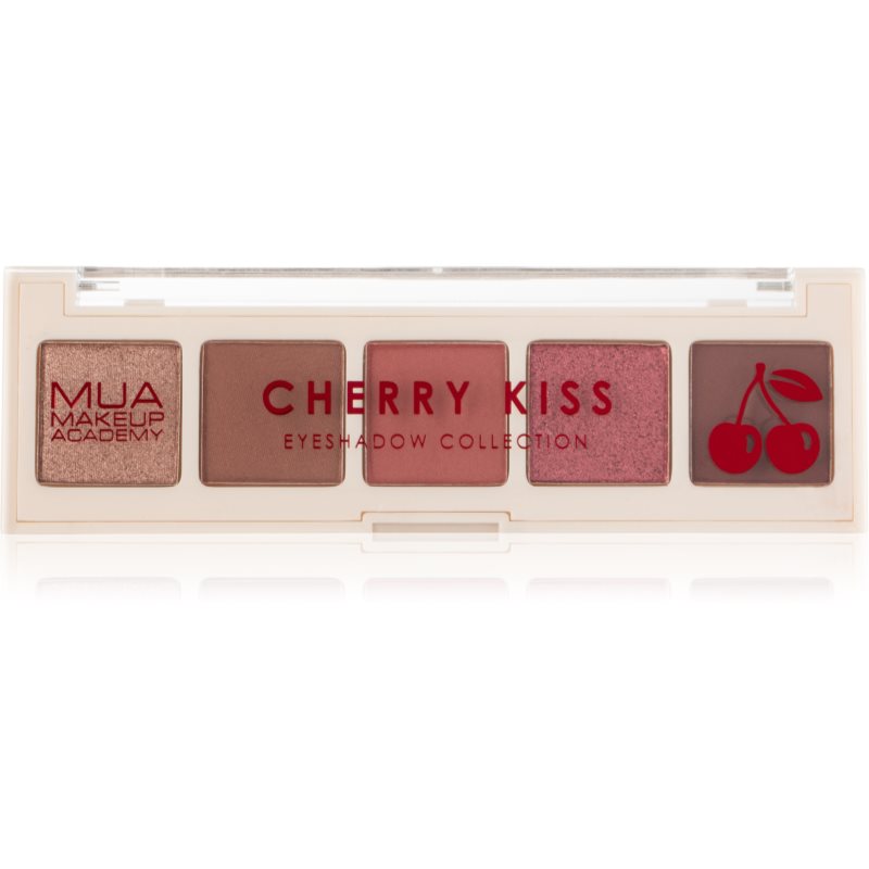 MUA Makeup Academy Eyeshadow Collection 5 Shade Palette paletă cu farduri de ochi culoare Cherry Kiss 3.8 g