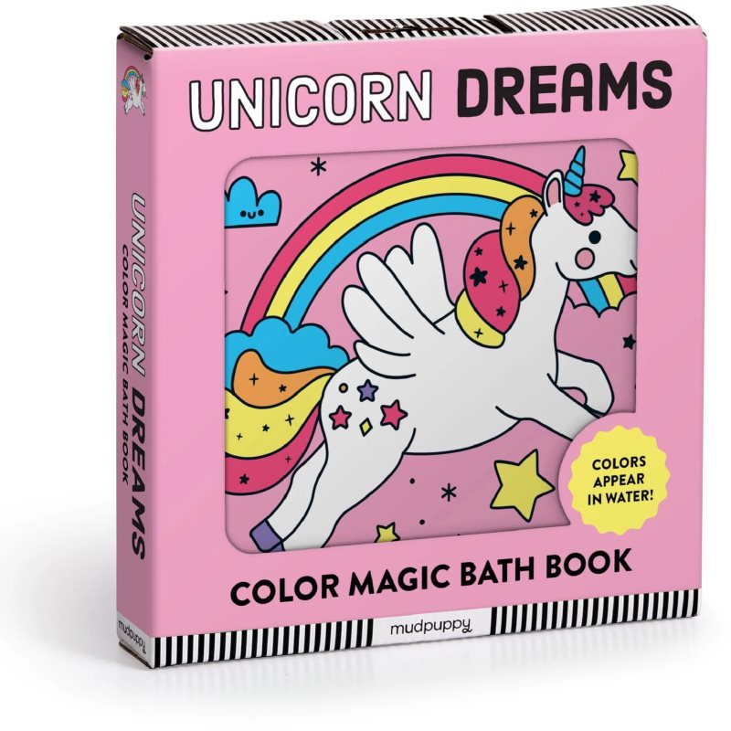 Mudpuppy Color Magic Bath Book Unicorn Dreams carte pentru apă 0+ y 1 buc