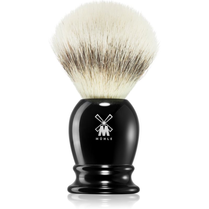 Mühle CLASSIC Silvertip Fibre® Black Resin Pamatuf pentru barbierit Small 1 buc