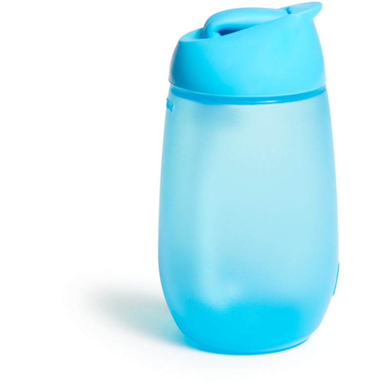 Munchkin Simple Clean biberon pentru copii cu pai Blue 12 m+ 296 ml