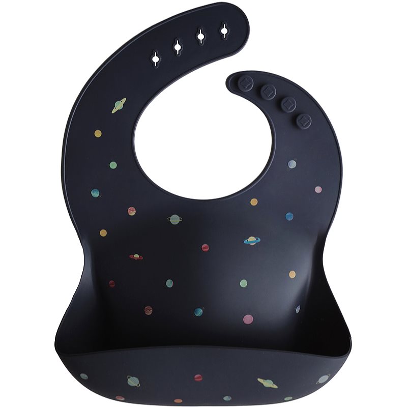 Mushie Silicone Baby Bib bavețică Planets 1 buc