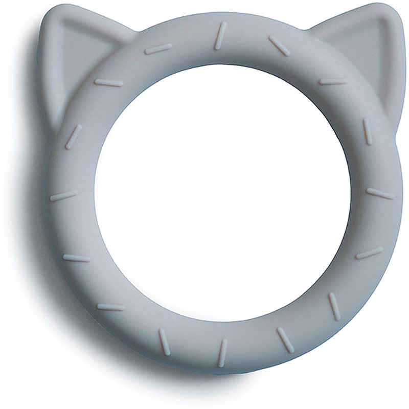 Mushie Cat Teether jucărie pentru dentiție Stone 1 buc