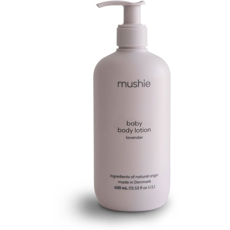 Mushie Organic Baby lapte de corp hidratant pentru nou-născuți și copii Lavender 400 ml