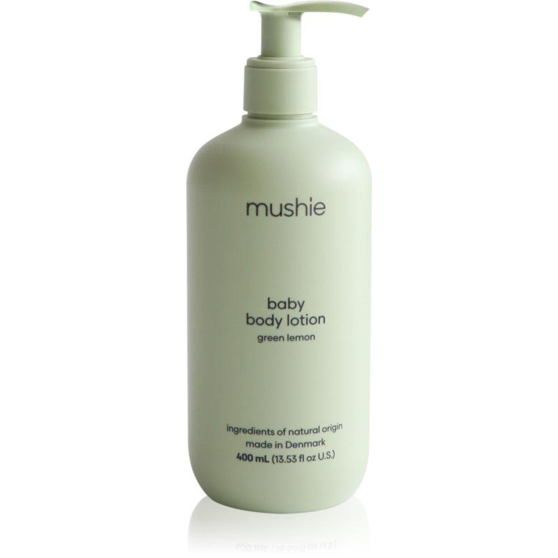 Mushie Organic Baby lapte de corp pentru copii Green Lemon 400 ml