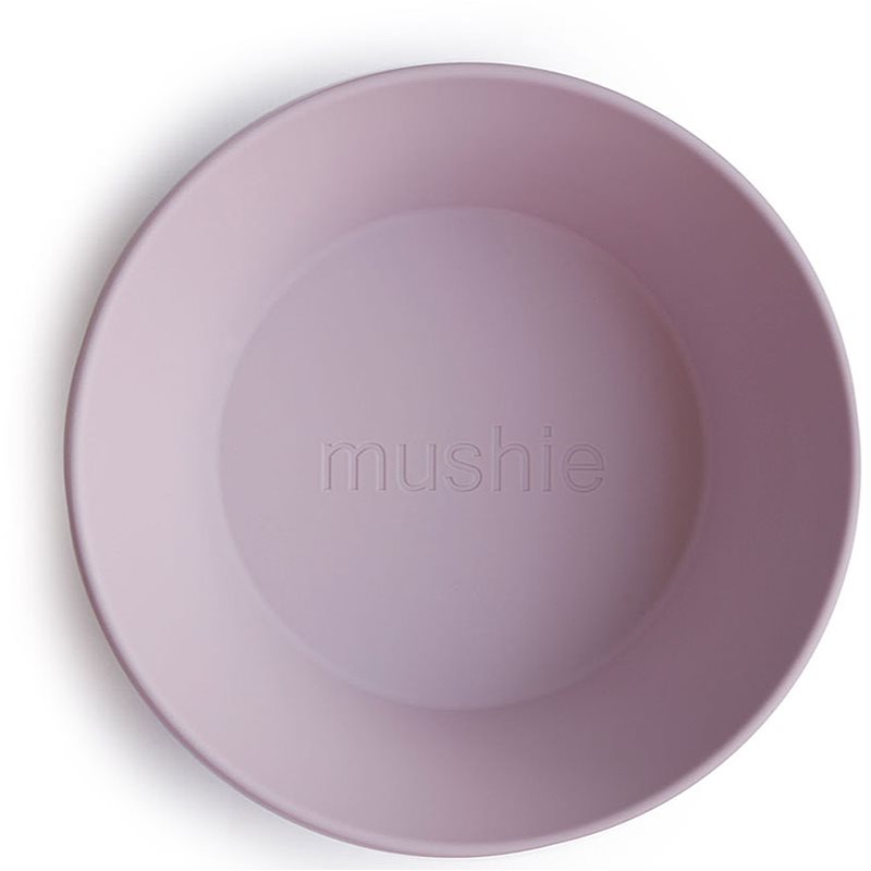 Mushie Round Dinnerware Bowl bol Soft Lilac 2 buc