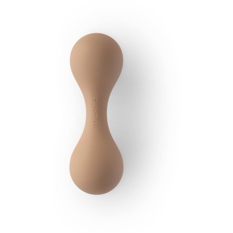 Mushie Silicone Rattle Toy jucărie zornăitoare Natural 1 buc