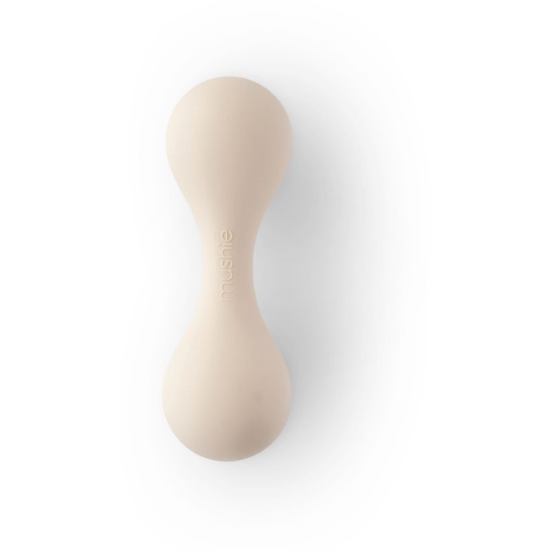 Mushie Silicone Rattle Toy jucărie zornăitoare Shifting Sand 3m+ 1 buc