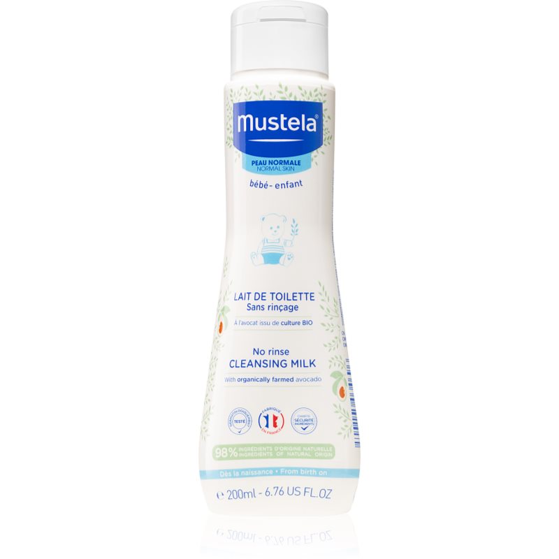 Mustela Bébé lapte pentru curatare pentru copii 200 ml