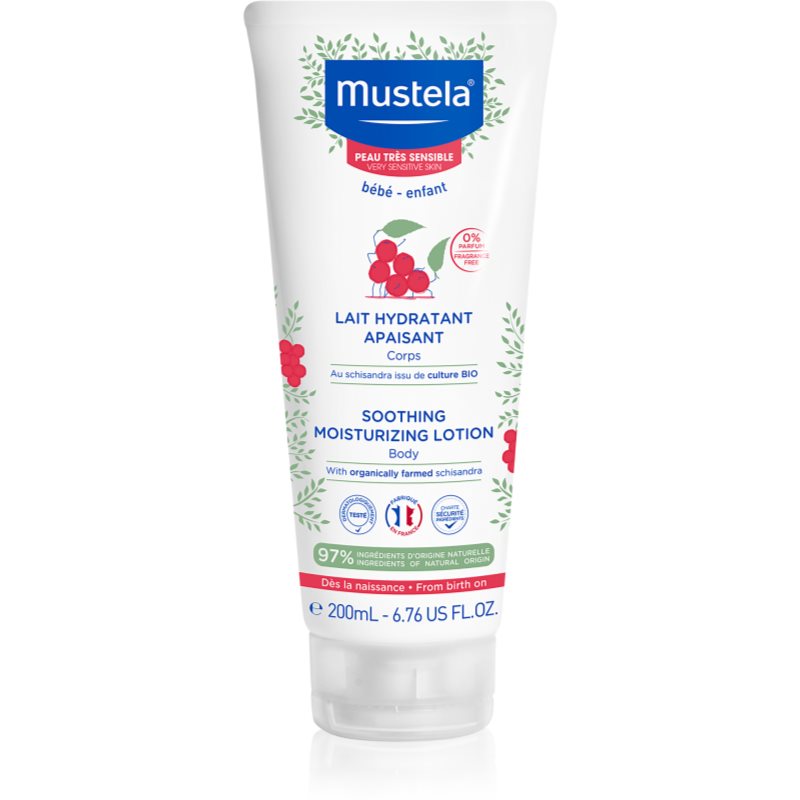 Mustela Bébé lapte de corp calmant pentru nou-nascuti si copii 200 ml