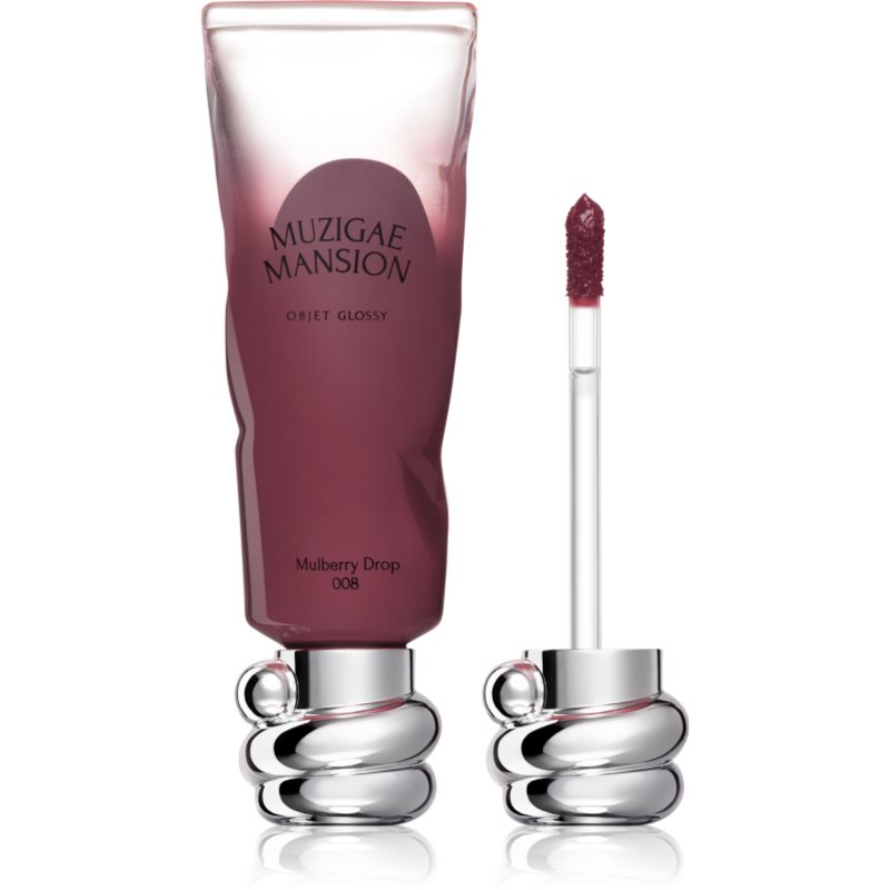MUZIGAE MANSION Objet Glossy lip gloss hidratant culoare 008 Mulberry Drop 6 g