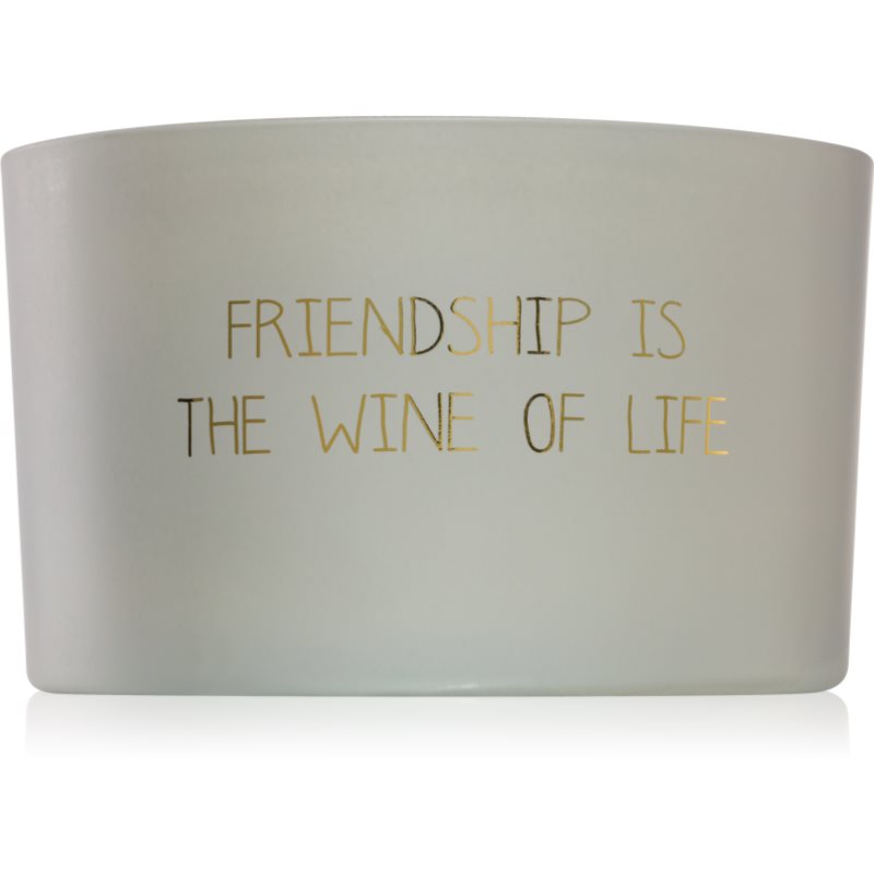 My Flame Fig\'s Delight Friendship Is The Wine Of Life lumânare parfumată 13x9 cm