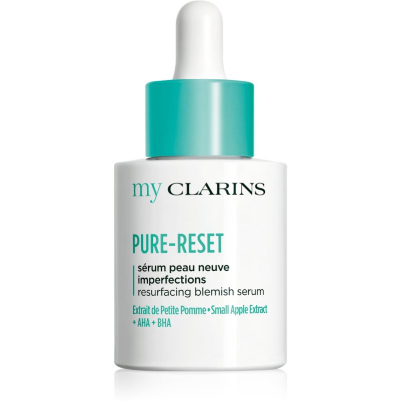 Clarins My Clarins Pure-Reset Resurfacing Blemish Serum ser revigorant pentru tenul gras, predispus la acnee 30 ml