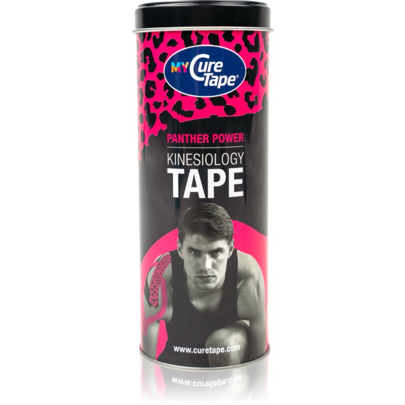 MyCureTape® MyCureTape® bandă kinesiologică cutie de metal culoare Panther Power 3x2.5 m MyCureTape® MyCureTape® bandă kinesiologică cutie de metal culoare Panther Power 3x2.5 m
