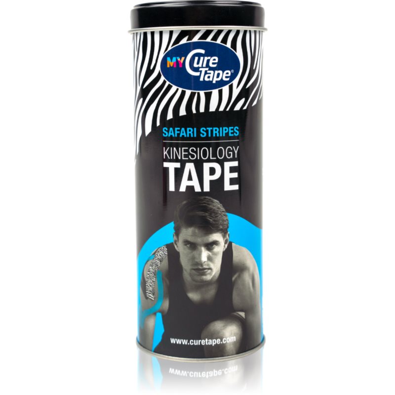 MyCureTape® MyCureTape® bandă kinesiologică cutie de metal culoare Safari Stripes 3x2.5 m MyCureTape® MyCureTape® bandă kinesiologică cutie de metal culoare Safari Stripes 3x2.5 m