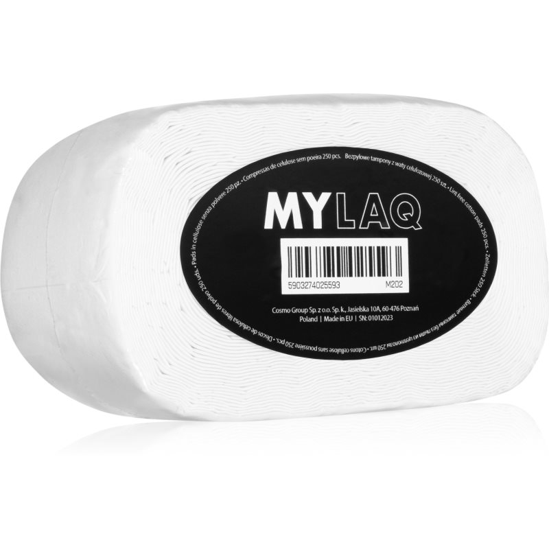 MYLAQ Cotton Pads vatrondel 250 stk.
