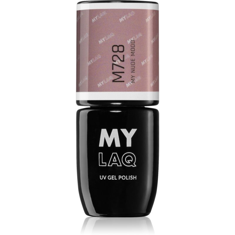 MYLAQ UV Gel Polish lac de unghii sub forma de gel culoare My Nude Mood 5 ml