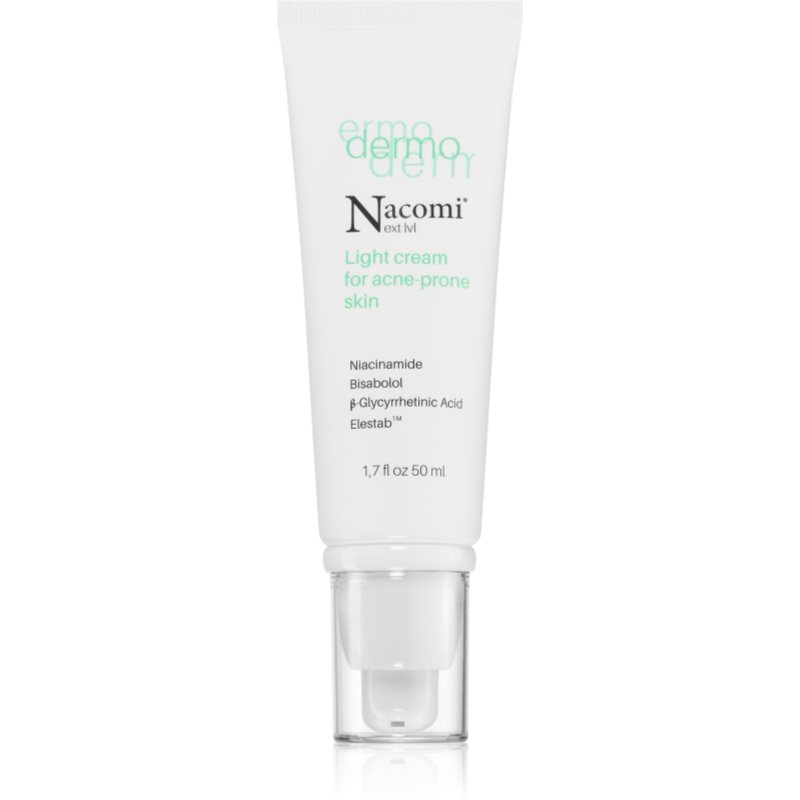 Nacomi Next Level Dermo crema pentru acnee ce reglementeaza producția de sebum 50 ml