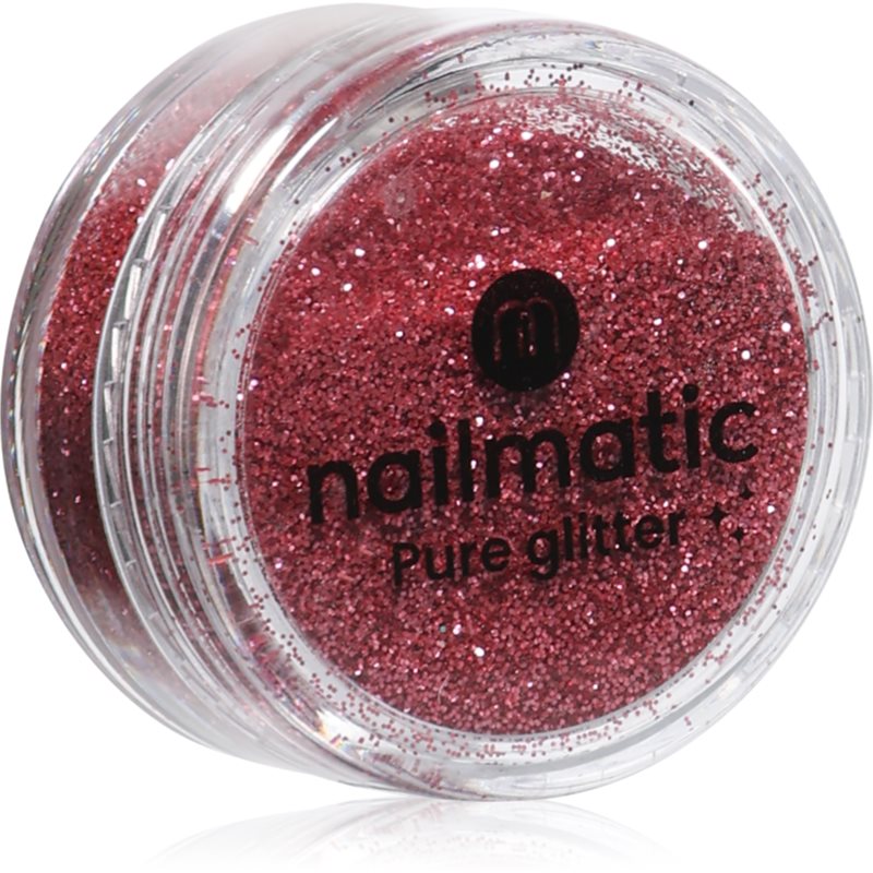 Nailmatic Pure Glitter sclipici pentru față și corp Small Pink Glitter 3 g