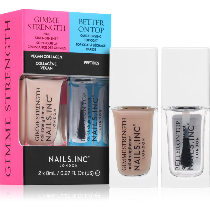 Nails Inc. Gimme Strength & Better On Top set de lacuri de unghii