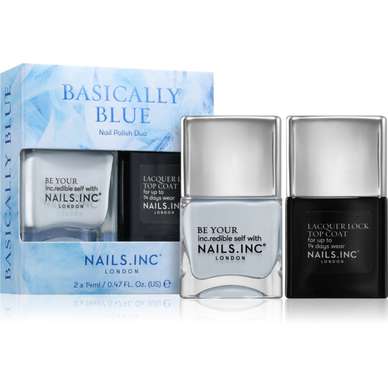 Nails Inc. Basically Blue set de lacuri de unghii