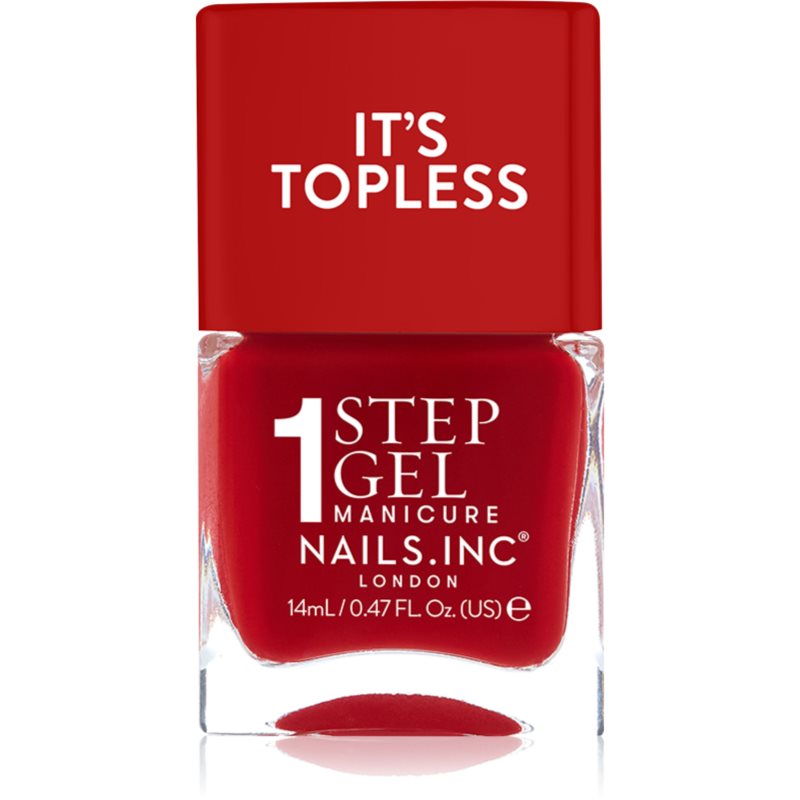 Nails Inc. It’s Topless lac de unghii sub forma de gel pentru un efect de lunga durata culoare Kendall 14 ml