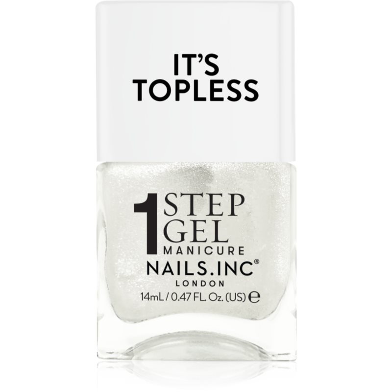 Nails Inc. It’s Topless lac de unghii sub forma de gel pentru un efect de lunga durata culoare Sydney 14 ml