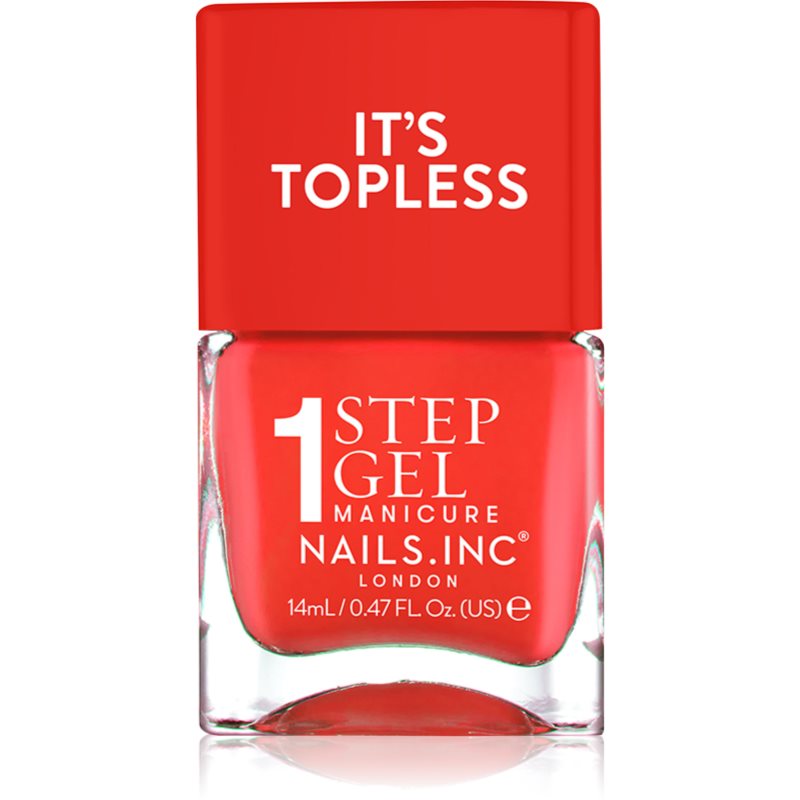 Nails Inc. It’s Topless lac de unghii sub forma de gel pentru un efect de lunga durata culoare Jennifer 14 ml