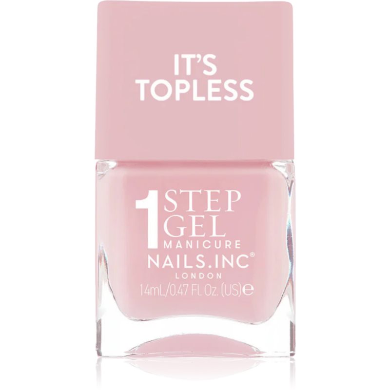 Nails Inc. It’s Topless lac de unghii sub forma de gel pentru un efect de lunga durata culoare Florence 14 ml