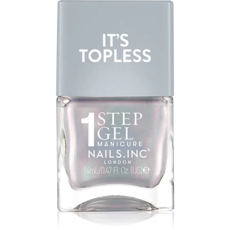 Nails Inc. It’s Topless lac de unghii sub forma de gel pentru un efect de lunga durata culoare Elle 14 ml