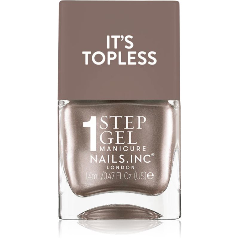 Nails Inc. It’s Topless lac de unghii sub forma de gel pentru un efect de lunga durata culoare Khloe 14 ml