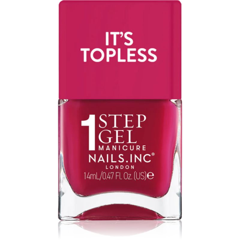 Nails Inc. It’s Topless lac de unghii sub forma de gel pentru un efect de lunga durata culoare Kylie 14 ml