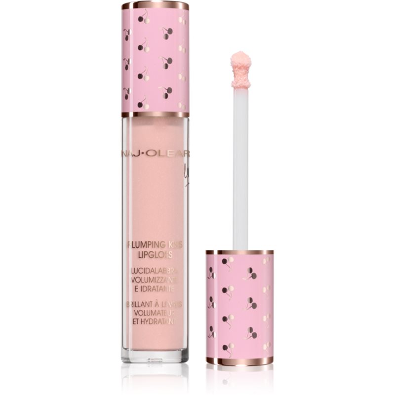 Naj Oleari Plumping Kiss Lip Gloss Luciu de buze hidratant pentru un volum suplimentar pentru femei 02 Cotton Candy Pink 6 ml