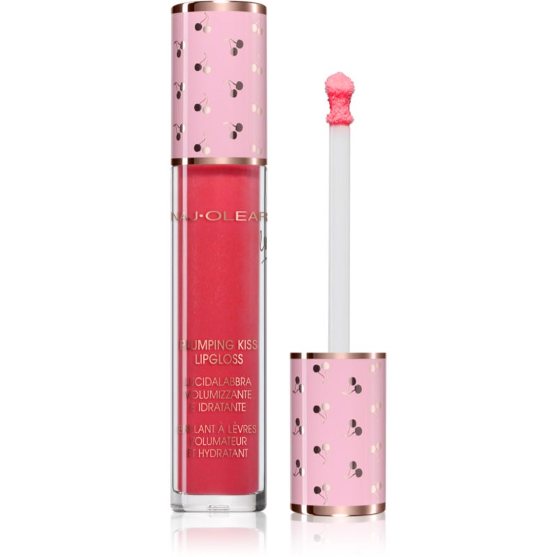 Naj Oleari Plumping Kiss Lip Gloss Luciu de buze hidratant pentru un volum suplimentar pentru femei 08 Pearly Cyclamen Pink 6 ml