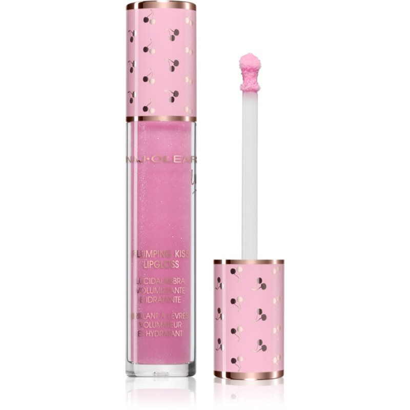 Naj Oleari Plumping Kiss Lip Gloss Luciu de buze hidratant pentru un volum suplimentar pentru femei 11 Holographic Pink 6 ml