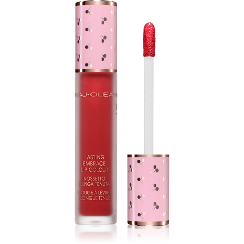 Naj Oleari Lasting Embrace Lip Colour ruj de buze lichid pentru femei 12 Metalic Red 5 ml