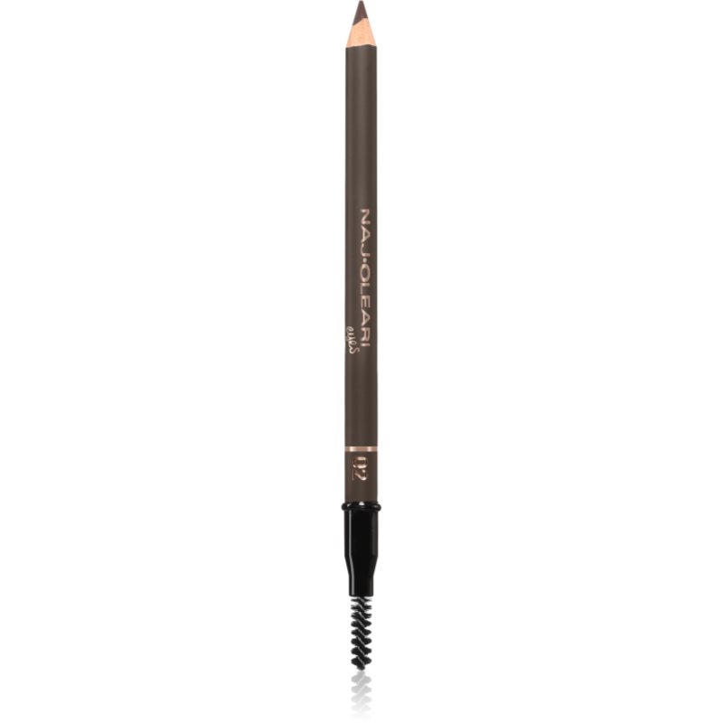 Naj Oleari Fill-in Brow Pencil creion pentru sprancene cu pensula pentru femei 02 Light Brown 1.1 g