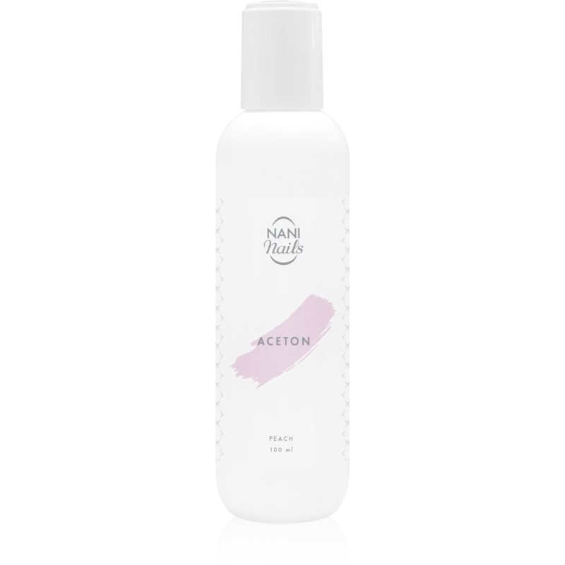 NaniNails NANI Peach acetonă pentru a îndepărta gelul de pe unghii 100 ml