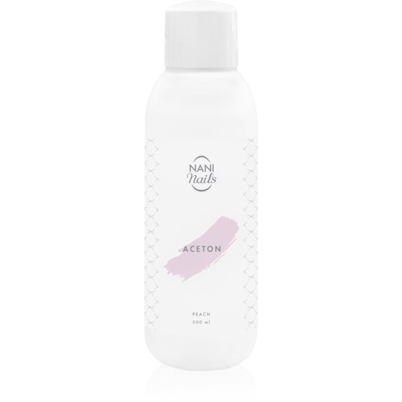 NaniNails NANI Peach acetonă pentru a îndepărta gelul de pe unghii 500 ml