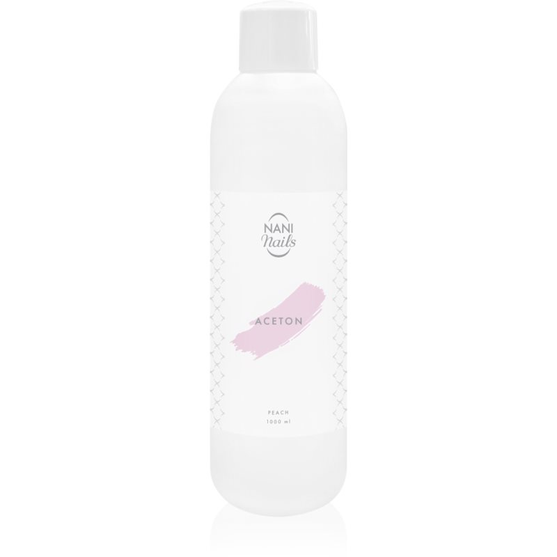 NaniNails NANI Peach acetonă pentru a îndepărta gelul de pe unghii 1000 ml